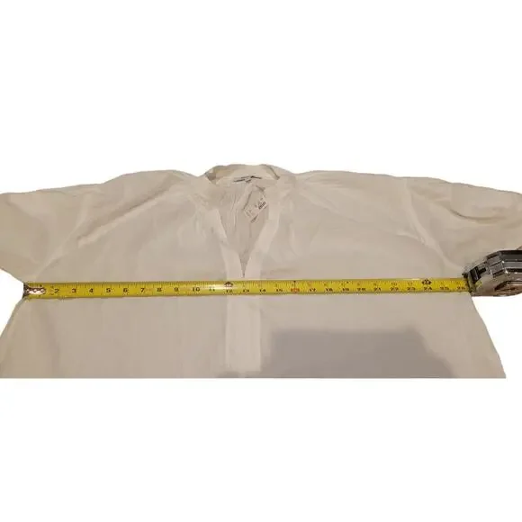 NWT Madewell Shirred Long-Sleeve Top Size Small White - Picture 8 of 8